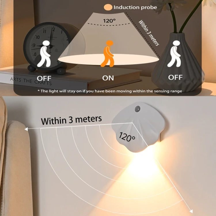 Magnetic Motion Sensor Wall Lamp Rechargeable LED House Number Light PRO Version 1200mAh(Black) - Sensor LED Lights by buy2fix | Online Shopping UK | buy2fix