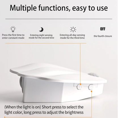 Magnetic Motion Sensor Wall Lamp Rechargeable LED House Number Light SE Version 500mAh(Black) - Sensor LED Lights by buy2fix | Online Shopping UK | buy2fix