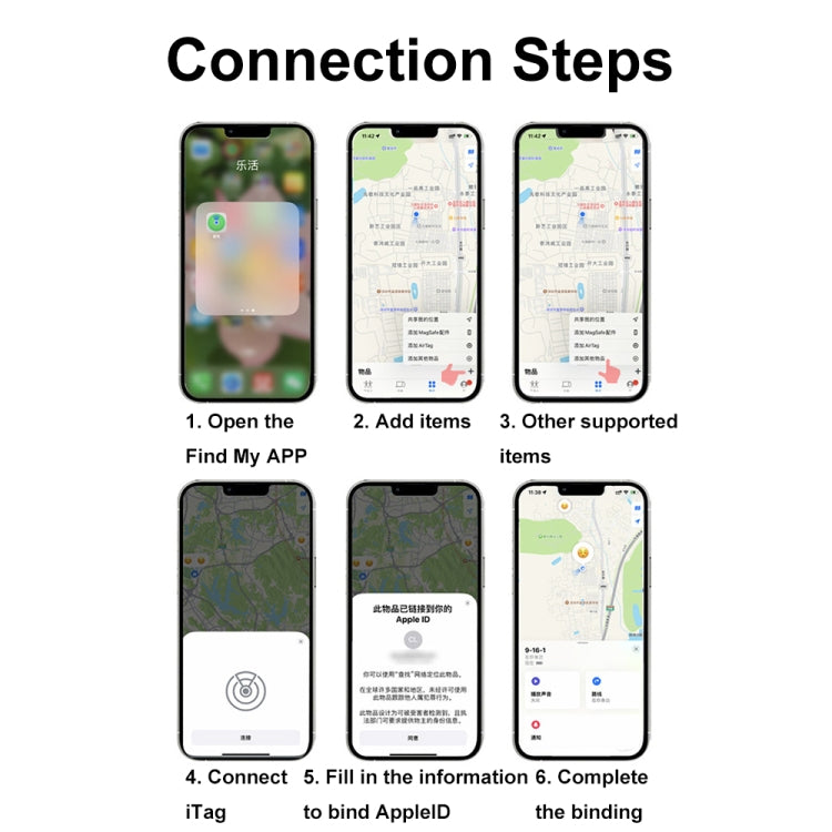 For Apple Series S11 Card-Type Positioning Smart Anti-Lost Device Locator - Pet Tracker by buy2fix | Online Shopping UK | buy2fix