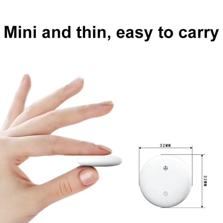 For Apple Series S10 Round Smart Global Anti-Lost Device IP67 Waterproof Locator(Black) - Pet Tracker by buy2fix | Online Shopping UK | buy2fix