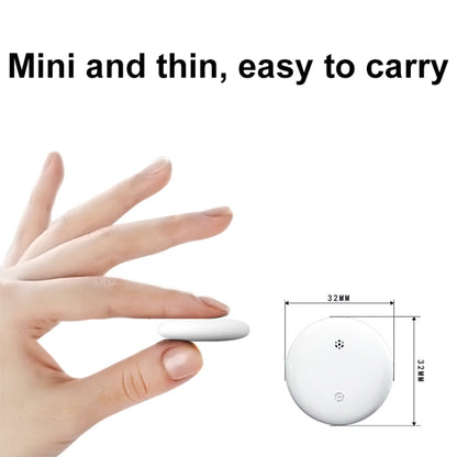 For Apple Series S10 Round Smart Global Anti-Lost Device IP67 Waterproof Locator(Black) - Pet Tracker by buy2fix | Online Shopping UK | buy2fix