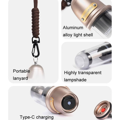 Naturehike Outdoor Portable Camping Light Rechargeable Lighting Flashlight Camping Ambiance Hanging Lamp(Brown) - Camping Lighting by Naturehike | Online Shopping UK | buy2fix