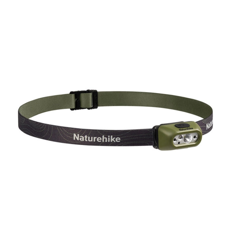 Naturehike Outdoor Climbing Hiking Fishing Sensor Strong Light Rechargeable Head Mounted Light(Dark Green) - Headlamp by buy2fix | Online Shopping UK | buy2fix