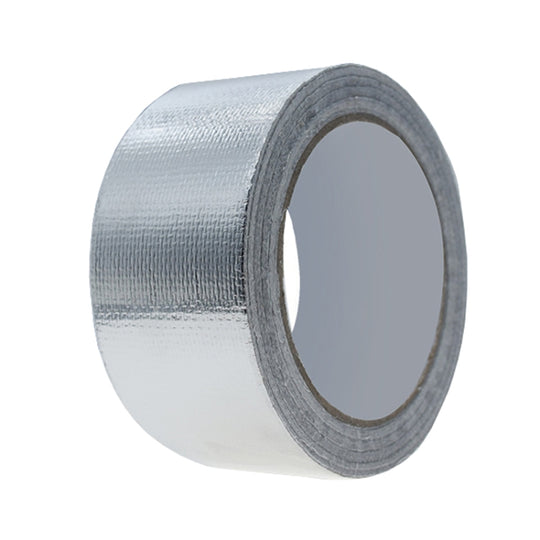 5cm x 20m 0.15mm Glass Fiber Cloth Aluminum Foil Tape Air- Conditioning Pipe Waterproof Seam Sealing Tape