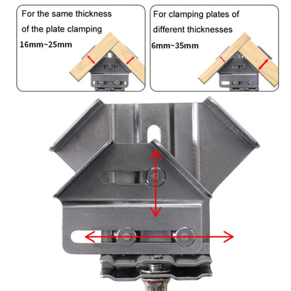 RUITOOL Woodworking Quick Splicing Positioner Stainless Steel Right Angle Fixing Clip, Model: Closed Type - Clamps by RUITOOL | Online Shopping UK | buy2fix