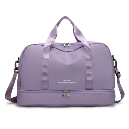 WEIXIER V016 Leisure Travel Trolley Handbag Large Capacity Lightweight Handy Duffel Bag(Purple) - Handbags by WEIXIER | Online Shopping UK | buy2fix