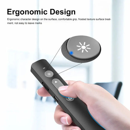 B1 Multimedia Infrared Laser Pointer Teaching Business Wireless PPT Page Turning Pen(White) by buy2fix