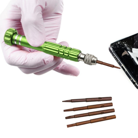 5 In 1 Aluminum Alloy Screwdriver Cell Phone Disassembly And Repair Tools(Green) by buy2fix
