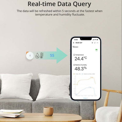 Sonoff SNZB-02P Wireless Temperature And Humidity Sensor Detector Smart Home - Smart Switch by Sonoff | Online Shopping UK | buy2fix