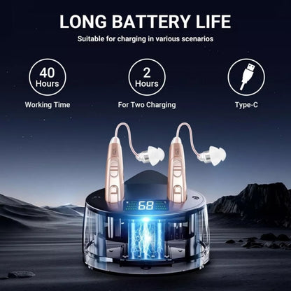 Z-128 Mini Invisible Rechargeable Digital Hearing Aid Personal Sound Amplifier(Skin Color) - Hearing Aids by buy2fix | Online Shopping UK | buy2fix