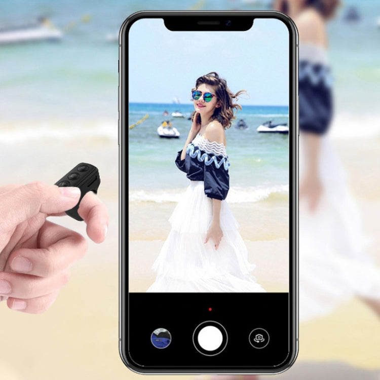 Bluetooth 3 Keys Remote Finger Ring Video Controller Novel Page Flip Photo Tool(White) - Phone Remote Control by buy2fix | Online Shopping UK | buy2fix