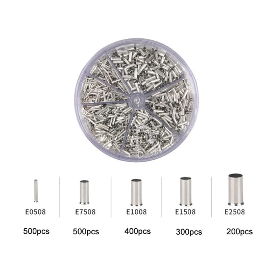 1900pcs /Set Electrical Wiring Tube Type Cold Pressed European Style Pin Set by buy2fix