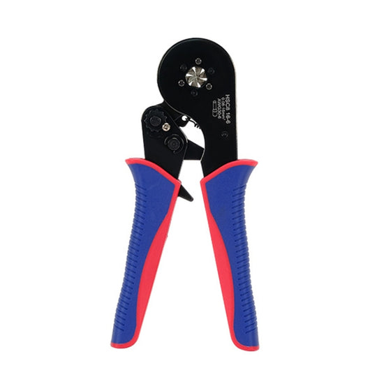 Wire Tube Type European Terminal Crimping Pliers(HCS8 16-6 Blue Red)