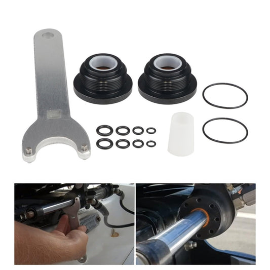 For Seastar HS5157 Boat Front Mount Hydraulic Steering Cylinder Seal Kits Wrench Tool(Orange Inner Ring) by buy2fix