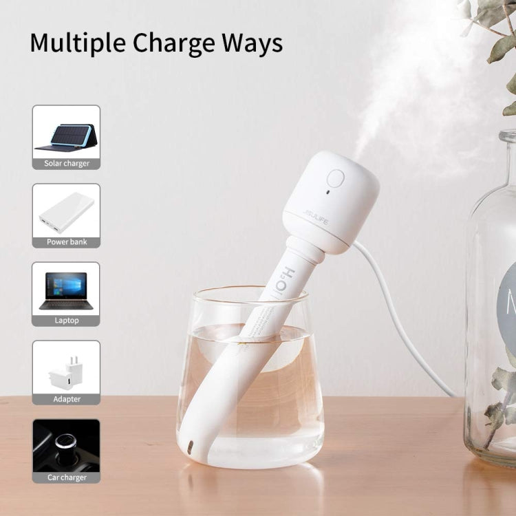 JisuLife JB07 Wireless High Mist Portable Humidifier, No Water Tank, Color: White 1100mAh - Air Purifiers & Accessories by JisuLife | Online Shopping UK | buy2fix