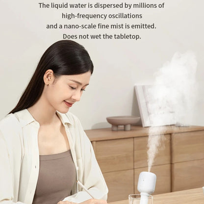 JisuLife JB07 Wireless High Mist Portable Humidifier, No Water Tank, Color: White 1100mAh - Air Purifiers & Accessories by JisuLife | Online Shopping UK | buy2fix