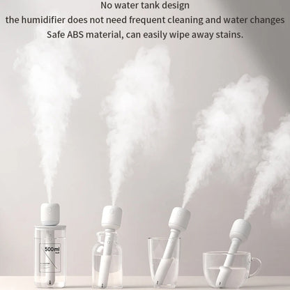 JisuLife JB07 Wireless High Mist Portable Humidifier, No Water Tank, Color: White 1100mAh - Air Purifiers & Accessories by JisuLife | Online Shopping UK | buy2fix