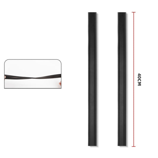 1pair Car Side Window Wipers Removing Water Mist Universal Rubber Strips by buy2fix