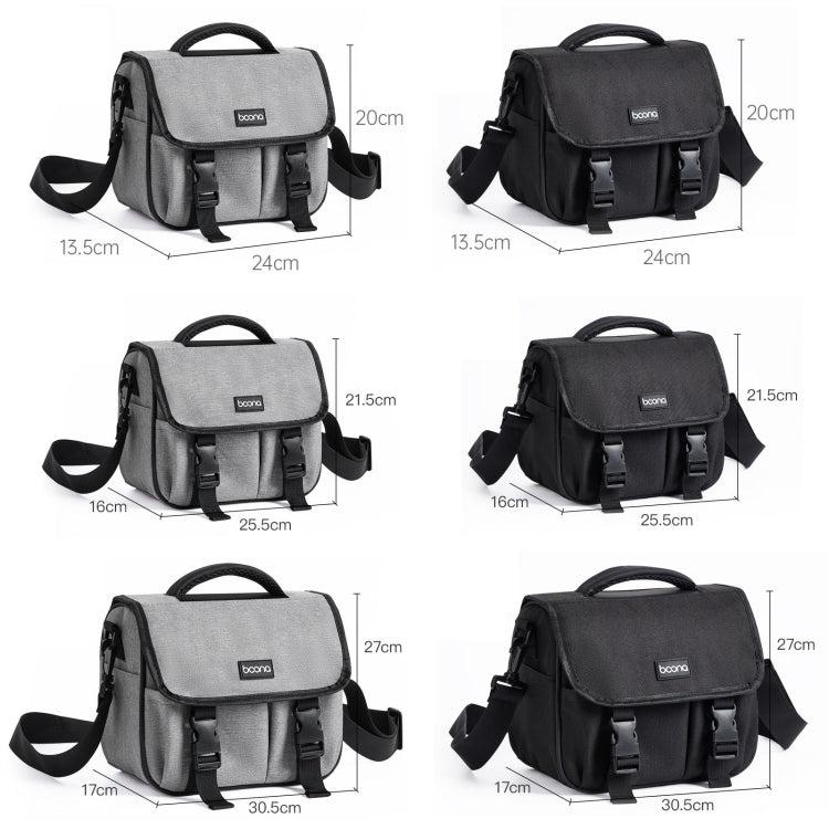 Baona BN-H017 Photography SLR / Micro Single Cross-Body Camera Storage Bag, Color: L Gray - Strap Satchel by Baona | Online Shopping UK | buy2fix