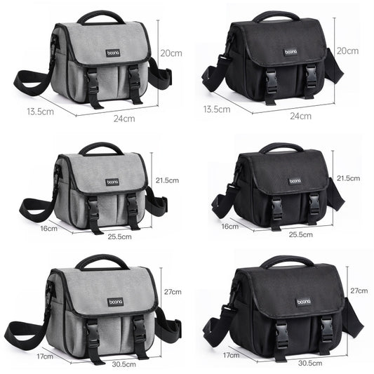 Baona BN-H017 Photography SLR / Micro Single Cross-Body Camera Storage Bag, Color: M Black - Strap Satchel by Baona | Online Shopping UK | buy2fix
