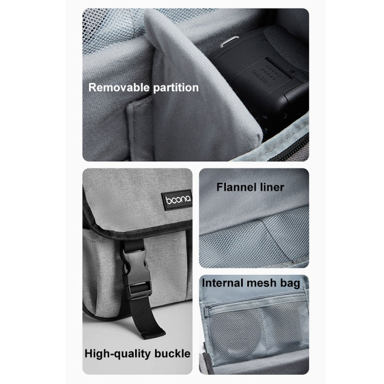 Baona BN-H017 Photography SLR / Micro Single Cross-Body Camera Storage Bag, Color: M Black - Strap Satchel by Baona | Online Shopping UK | buy2fix