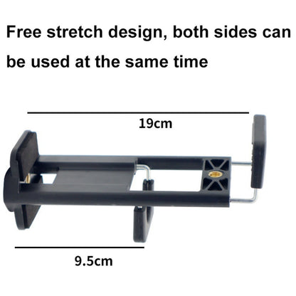 Desktop Live Dual-purpose Mobile Phone Holder Photography Tripod Tablet Clamp(Black) - Desktop Holder by buy2fix | Online Shopping UK | buy2fix