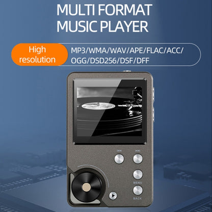 With 64GB TF Card HIFI Lossless DSD256 Music Player Sports MP3(Silver Gray) - MP3 Player by buy2fix | Online Shopping UK | buy2fix