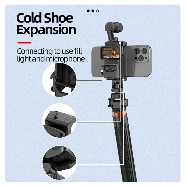 For DJI Osmo Pocket 3 Phone Holder Expansion Bracket With 3 Cold Shoe Port(Black) - Mount & Holder by buy2fix | Online Shopping UK | buy2fix