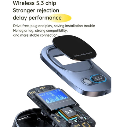 Bluetooth 5.3 Audio Adapter Receiver Transmitter MP3 Player Supports Wired Headset / TF Card - Audio Receiver Transmitter by buy2fix | Online Shopping UK | buy2fix