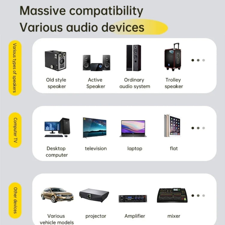 Bluetooth 5.3 Audio Adapter Receiver Transmitter MP3 Player Supports Wired Headset / TF Card - Audio Receiver Transmitter by buy2fix | Online Shopping UK | buy2fix