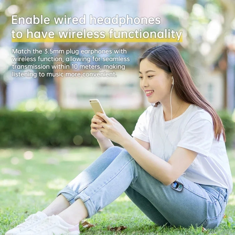 Bluetooth 5.3 Audio Adapter Receiver Transmitter MP3 Player Supports Wired Headset / TF Card - Audio Receiver Transmitter by buy2fix | Online Shopping UK | buy2fix