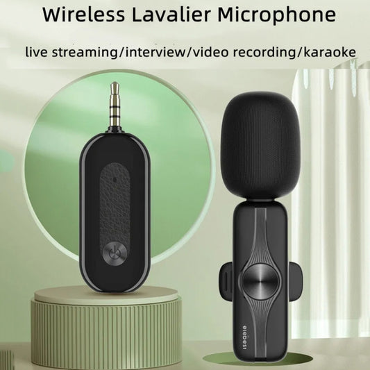 Elebest 3.5mm Wireless Lavalier Microphone Mini Clip-On Mic, Spec: One Drag One Set 1 by Elebest