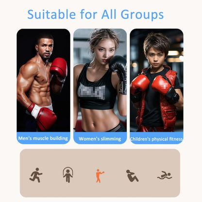 Bluetooth Music Boxing Machine Countable Rechargeable Fitness Equipment With Adult & Child Gloves Blue - Boxing by buy2fix | Online Shopping UK | buy2fix