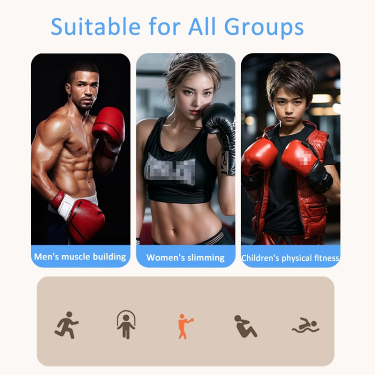 Bluetooth Music Boxing Machine Countable Rechargeable Fitness Equipment Without Gloves Blue - Boxing by buy2fix | Online Shopping UK | buy2fix