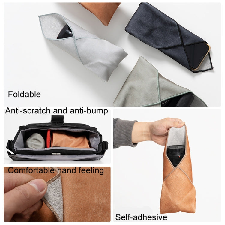 DSLR Camera Folding Cloth Photography Camera Folding Cloth Magic Protective Cloth, Color: 30x30cm Light Gray - Lens Bag by buy2fix | Online Shopping UK | buy2fix