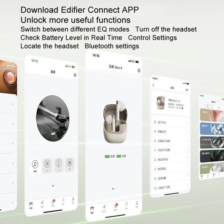Edifier Huazai Zero X Wireless Noise Reduction Sports Bluetooth Earphones Standard(Gray) - Bluetooth Earphone by Edifier | Online Shopping UK | buy2fix