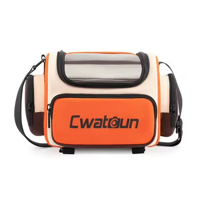 Cwatcun D121 Shoulder Crossbody Camera Bag Colorful Large Capacity Waterproof Digital Photography Bag, Color: Small Orange Red - Strap Satchel by Cwatcun | Online Shopping UK | buy2fix
