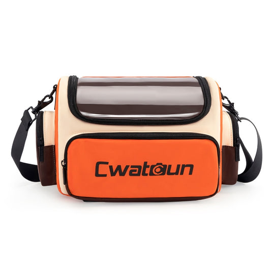 Cwatcun D121 Shoulder Crossbody Camera Bag Colorful Large Capacity Waterproof Digital Photography Bag, Color: Large Orange Red - Strap Satchel by Cwatcun | Online Shopping UK | buy2fix