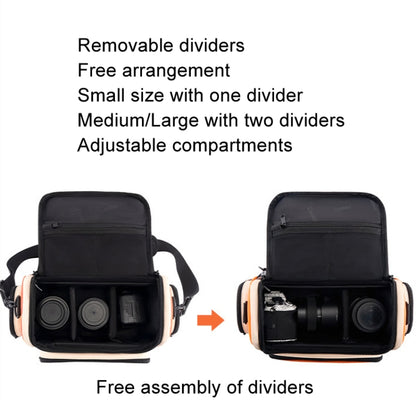 Cwatcun D121 Shoulder Crossbody Camera Bag Colorful Large Capacity Waterproof Digital Photography Bag, Color: Small Orange Red - Strap Satchel by Cwatcun | Online Shopping UK | buy2fix