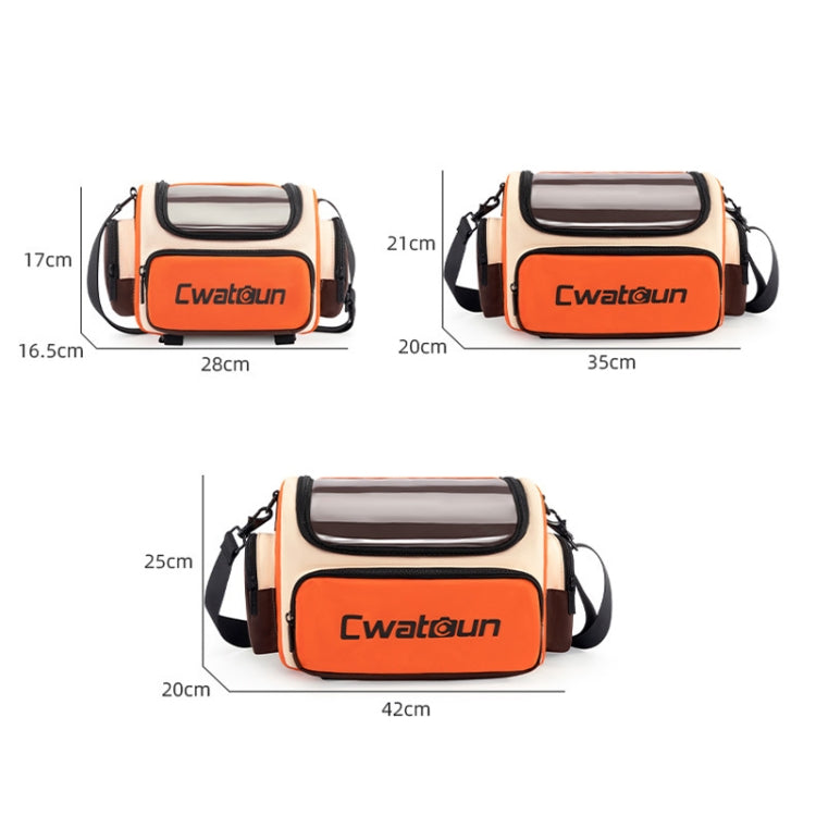 Cwatcun D121 Shoulder Crossbody Camera Bag Colorful Large Capacity Waterproof Digital Photography Bag, Color: Large Orange Red - Strap Satchel by Cwatcun | Online Shopping UK | buy2fix
