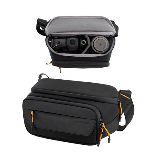 Cwatcun D133 Camera Chest Bag Multi-functional Handheld Slanting Cross Shoulder Camera Casual Bag, Color: Small Black - Strap Satchel by Cwatcun | Online Shopping UK | buy2fix