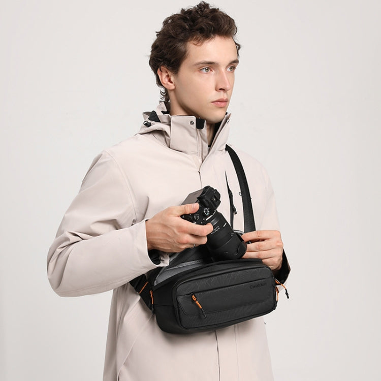 Cwatcun D133 Camera Chest Bag Multi-functional Handheld Slanting Cross Shoulder Camera Casual Bag, Color: Small Black - Strap Satchel by Cwatcun | Online Shopping UK | buy2fix