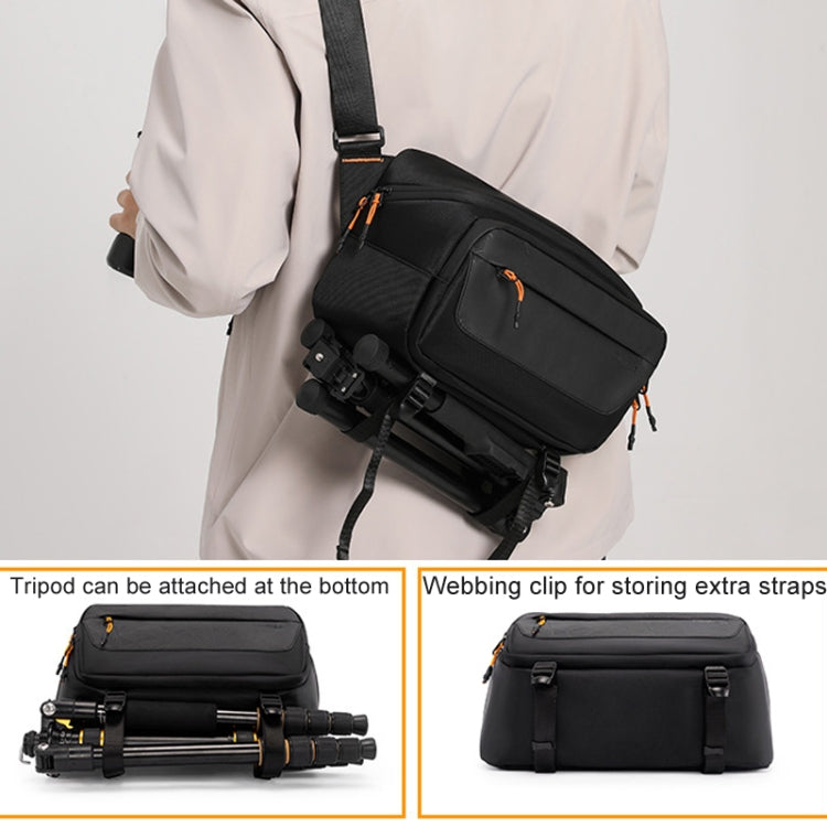 Cwatcun D133 Camera Chest Bag Multi-functional Handheld Slanting Cross Shoulder Camera Casual Bag, Color: Medium Black - Strap Satchel by Cwatcun | Online Shopping UK | buy2fix