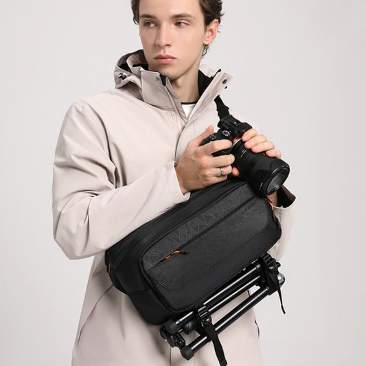 Cwatcun D133 Camera Chest Bag Multi-functional Handheld Slanting Cross Shoulder Camera Casual Bag, Color: Large Black - Strap Satchel by Cwatcun | Online Shopping UK | buy2fix