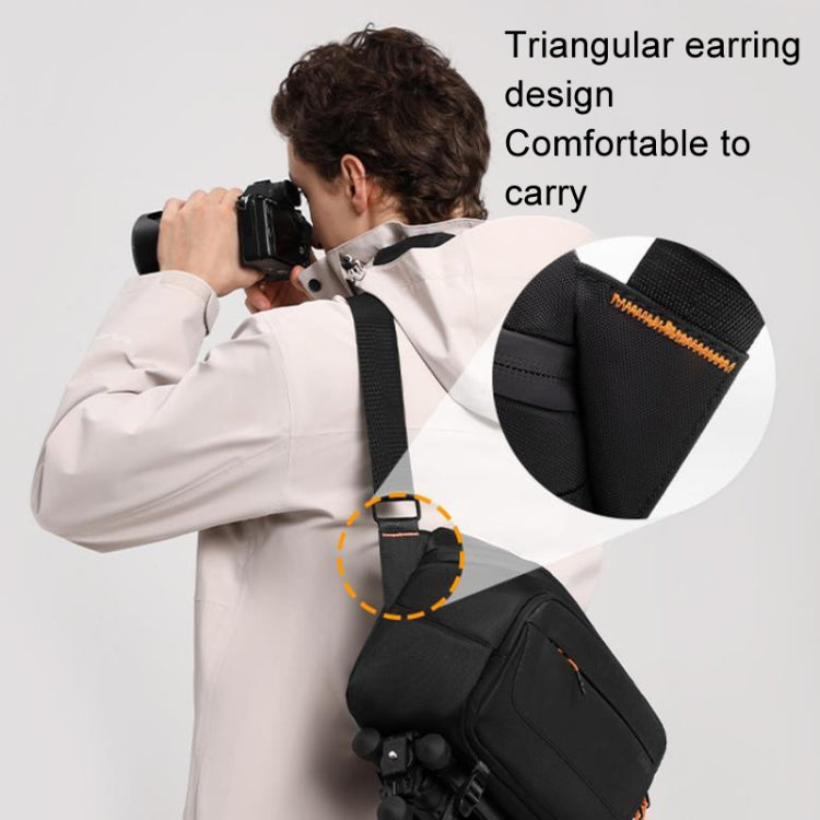 Cwatcun D133 Camera Chest Bag Multi-functional Handheld Slanting Cross Shoulder Camera Casual Bag, Color: Medium Black - Strap Satchel by Cwatcun | Online Shopping UK | buy2fix