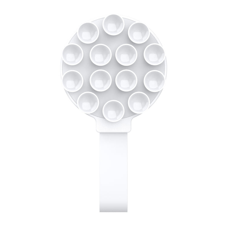 Suction Cup Magnetic Silicone Phone Holder Phone Case Grip Holder(White) - Ring Holder by buy2fix | Online Shopping UK | buy2fix