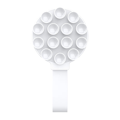Suction Cup Magnetic Silicone Phone Holder Phone Case Grip Holder(White) - Ring Holder by buy2fix | Online Shopping UK | buy2fix