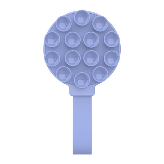 Suction Cup Magnetic Silicone Phone Holder Phone Case Grip Holder(Light Blue) - Ring Holder by buy2fix | Online Shopping UK | buy2fix