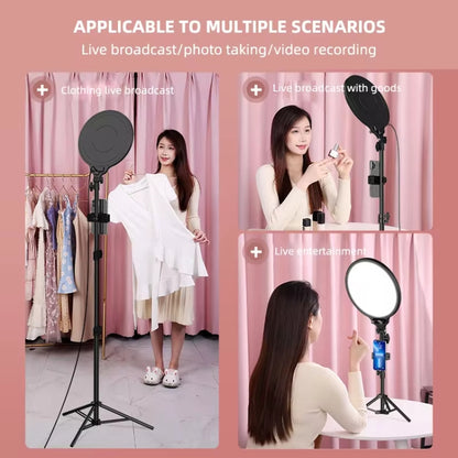 12.6 Inch Full-Screen Selfie Ring Light Tripod Set For Live Stream, Spec: 55cm Overhead Shot - Selfie Light by buy2fix | Online Shopping UK | buy2fix