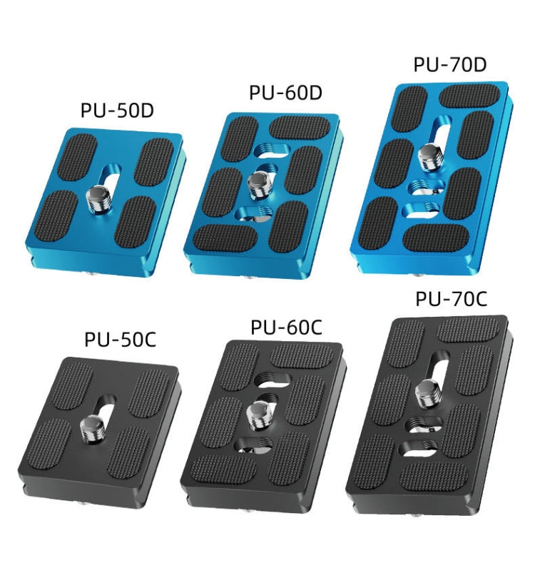 BEXIN PU-70C For Arca Type SLR Camera PU Quick Release Plate Aluminum Alloy CNC Ball Head Quick Release Plate - Quick Release Plate by BEXIN | Online Shopping UK | buy2fix
